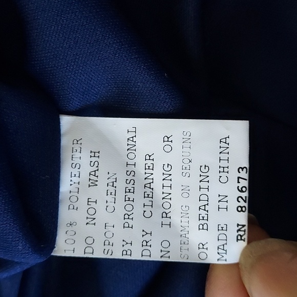 Cameron Blake Formal Jersey Sheath Evening Long Gown Sz-4 - Picture 14 of 14